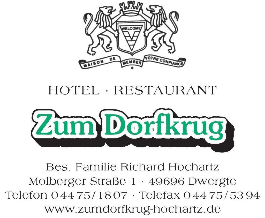 Gasthof Zum Dorfkrug Molbergen Exteriér fotografie
